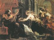 RUBENS, Pieter Pauwel Tereus Confronted with the Head of his Son Itylus